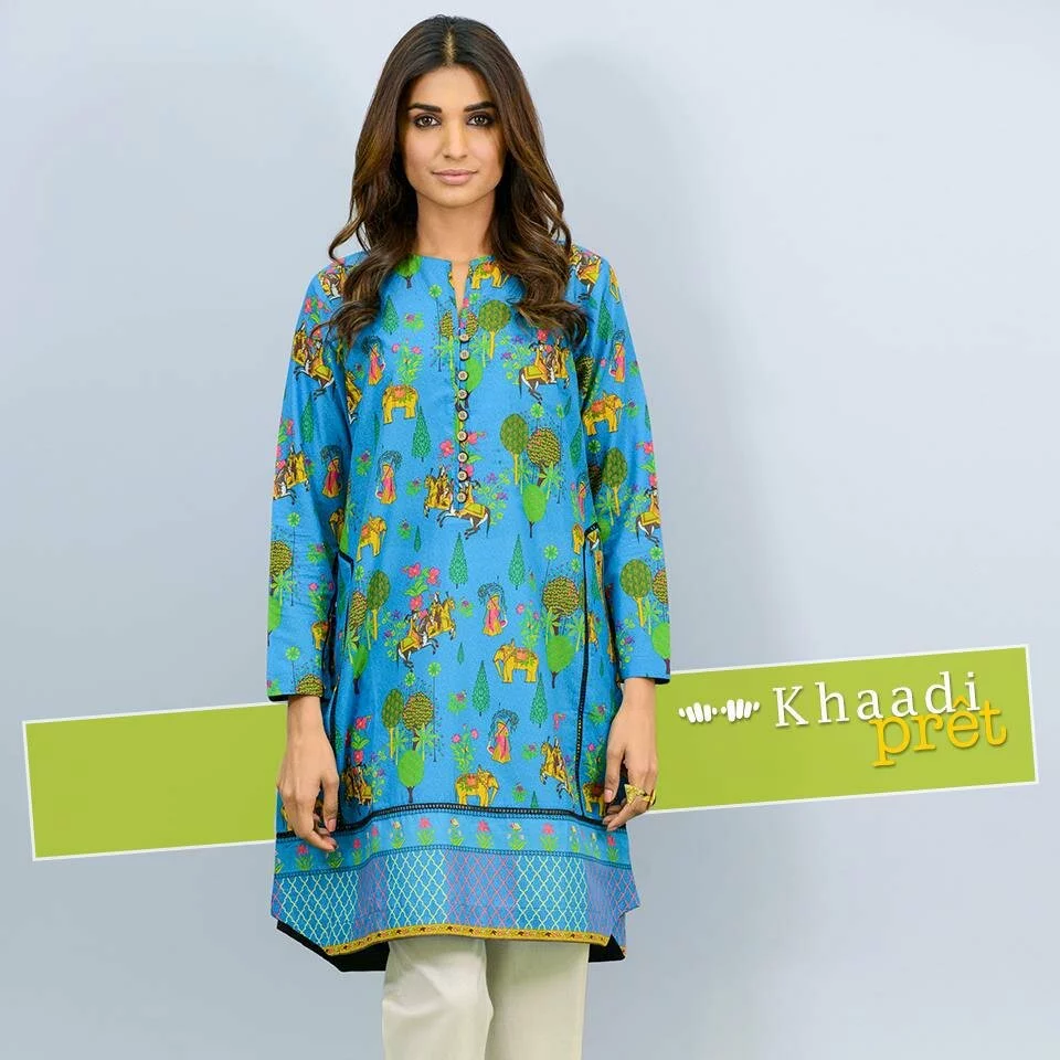 Khaadi-Pret-Vol-2-Printed-Kurta-Fashion-Clothing