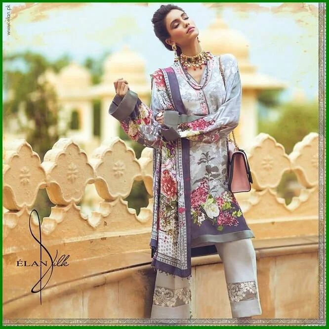 Elan Silk Modern Dresses Eid Collection 2016 (4)