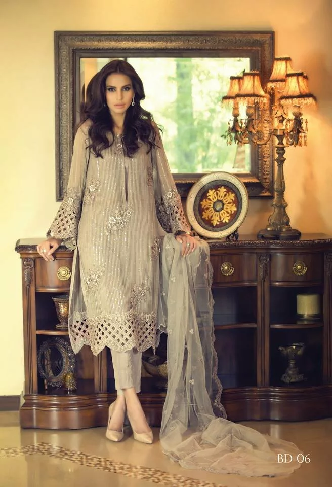 Maria B Mbroidered Chiffon Eid ul Azha Collection (11)