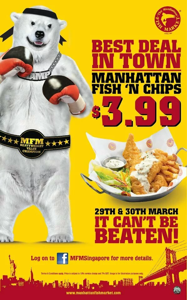 Manhattan Fish Market Singapore Promotion $3.99 Fish N Chips