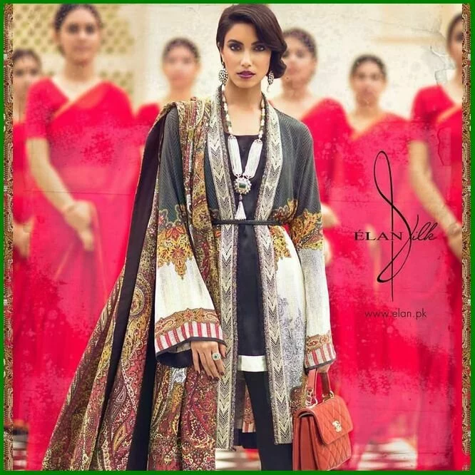 Elan Silk Modern Dresses Eid Collection 2016 (2)