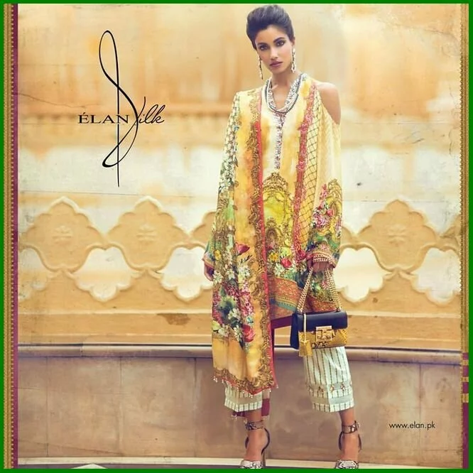 Elan Silk Modern Dresses Eid Collection 2016 (3)