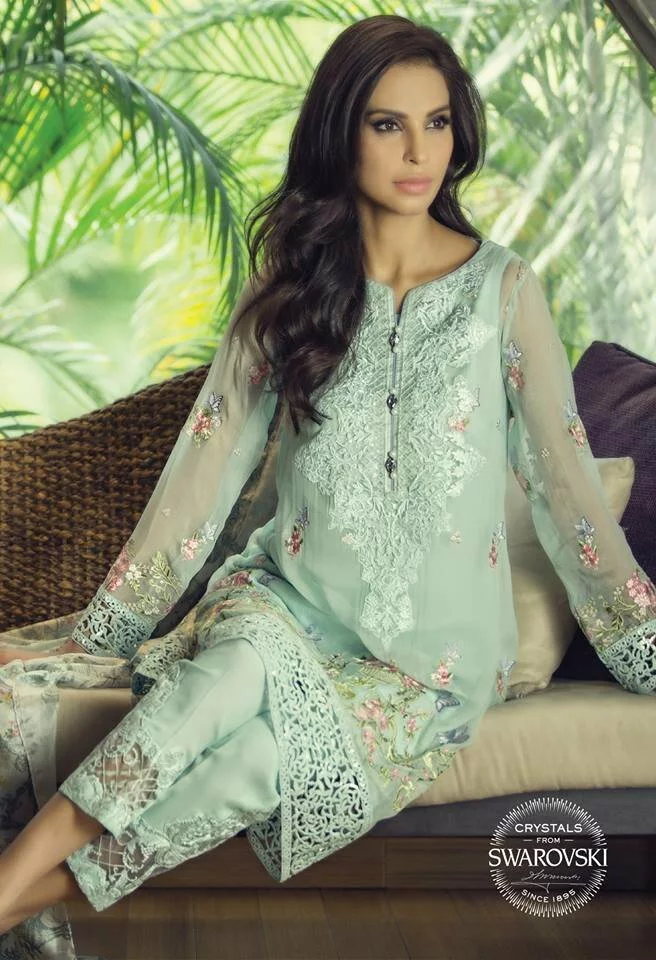 Maria B Mbroidered Chiffon Eid ul Azha Collection (10)