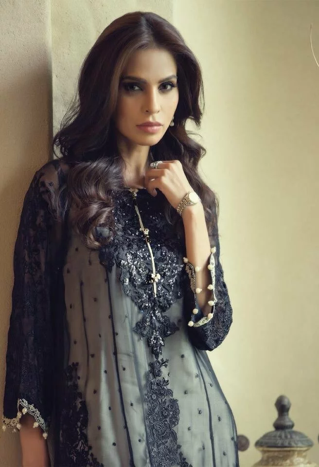 Maria B Mbroidered Chiffon Eid ul Azha Collection (13)