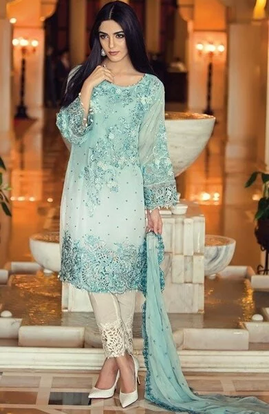 Maria B Mbroidered Chiffon Eid ul Azha Collection (17)