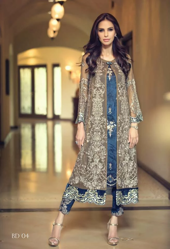 Maria B Mbroidered Chiffon Eid ul Azha Collection (5)