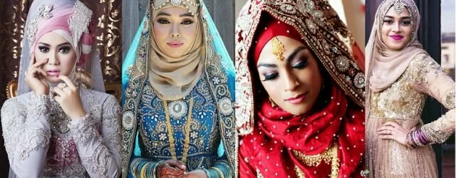 Arabic Bridal Dresses Collection with Hijab